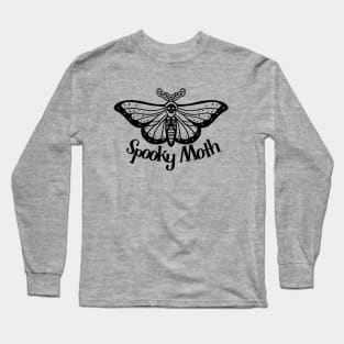 Night Spooky Moth Long Sleeve T-Shirt